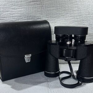 Vintage Sears Discoverer Zoom Binoculars & Case